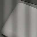 iDesign Small Slim Plastic Bathroom Trash Can, Garbage Can for Bedroom, Office, Desk, Dorm, White