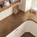 Burl Wood Contact Paper Peel and Stick Countertops Waterproof 15.7"x472" Self Adhesive Woodgrain Vinyl Wrap Cabinets Shelf Wall Counter Top Covers Removable Thick Wood Wallpaper for Kitchen