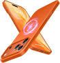 TORRAS Magnetic SlimFit for iPhone 17 PRO MAX Case, UltraThin 17 ProMax Phone Case Compatible with MagSafe, Light AntiScratch Matte Hard PC Bayer 6.9 inch OriginFit, Glossy Orange, Case Only