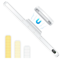 3W Magnetic Light Bar, Eye-Friendly Makeup Lighting, 2000mah Vanity Lights for Mirror with Battery Display, Button Control Rechargeable Light Bar for Cabinet, Closet, Bathroom and Desk