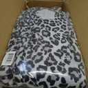 Super Soft Body Pillow, Snow Leopard/Grey Cheetah