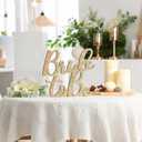 Bride to Be Wooden Sign Gold Shining Bridal Shower Table Decor for Batcholette Party Table Centerpieces Photo Booth Props Background for Wedding Party Anniversary Supplies