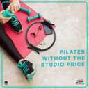 URBNFit Pilates Ring - 12" Magic Circle w/Dual Grip, Foam Pads for Inner Thigh Workout, Toning, Fitness & Pelvic Floor Exercise - Yoga Rings w/Bonus Exercise Guide (Black)