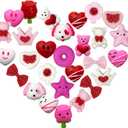 Anditoy 100 PCS Valentines Day Mochi Squishy Toys Squishies for Kids School Class Classroom Valentines Day Cards Gifts Prizes Party Favors