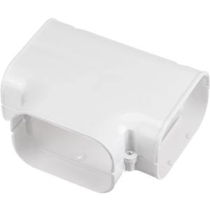 PATIKIL 4" PVC Decorative Line Cover, Tee Elbow Tubing Parts Accessories for Air Conditioner Central AC Heat Pump, White
