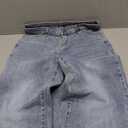 KDF Straight Leg Jeans for Women High Waisted Jeans Frayed Baggy Pants Raw Hem Loose Stretchy Cropped Wide Leg Jeans, Size M