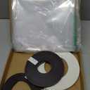 DIY Magnetic Window Insulation Kit 56"x35" Indoor Clear Film for Heat and Cold Winterizing Kit Cuttable Transparent Window Covering