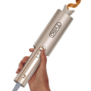 TYMO CurlPro Plus Automatic Rotating Curling Iron - Upgraded Long Barrel Curling Wand for Long Hair, Ceramic Hair Curler for Women, Anti-Scald, Tangle-Free, 600M Ionic, Dual Voltage, Gold, 1 Inch