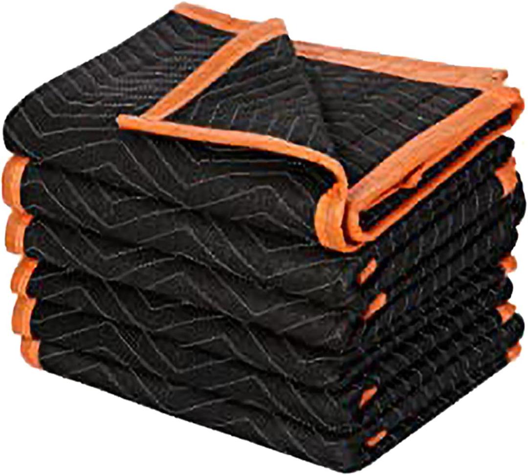 Large Moving Blankets 80 * 72in Heavy Duty Packing Blankets for Furniture Moving Shipping Wrapping Quilted Furniture Pads for Moving, Padded Mover Blankets 6pack