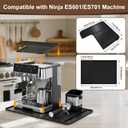 3-Piece Silicone Coffee Mat Set for Ninja ES601/ES701 - Compatible Non-Slip Waterproof Top/Bottom Mats & Drip Tray - Countertop Protector for Ninja Luxe Caf Espresso Accessories