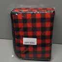 4 Pack Self Warming Cat Beds, 18" x 24"Self Heating Pad with Christmas Red Buffalo Plaid, Thermal Pet Blanket with Non-Slip Bottom, Self Warm Cat Mat for Indoor Outdoor, Reflects Body Heat