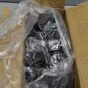 DecoBasics 3/8" Inset Cabinet Hinges Black (25 Pair -50 Pcs) Offset Self Closing Matte Black Cabinet Hinges for Kitchen Cabinets w/Bumpers & Upgraded Screws