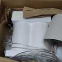 20.5" White Modern Ceramic Bedside Lamp Set of 2 for Bedroom Decor Farmhouse Table Lamp for Living Room Office Dorm