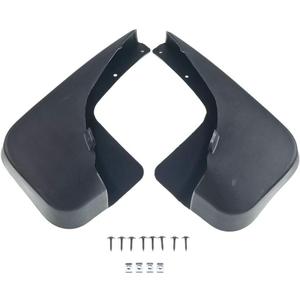 A-Premium Set of 2PCS Mud Flaps Splash Guards Mudguards Mudflaps Compatible with Dodge Caliber 2007 2008 2009 2010 2011 2012, Hatchback, Black, with Hardware Kits Accessory, Rear Left and Right