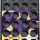 Wilton Gold Premium Non-Stick Warp-Resistant Bakeware, Made without PFAs, Muffin Pan, 24-cup, 16 x 10 x 1 in