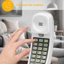AT&T 210 Basic Trimline Corded Phone, No AC Power Required, Wall-Mountable, White