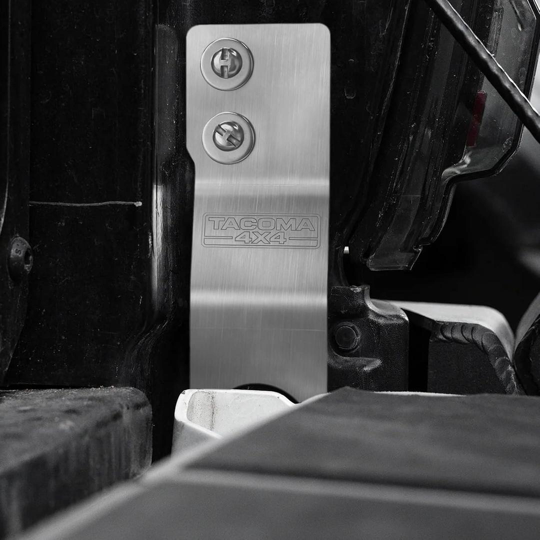 Tailgate Anti-Theft Lock Fit for Toyota Tacoma 2016-2023, Truck Bed Tailgate Locks Protector Compatible with Toyota Tacoma Accessories 2023-2016（Metallic）