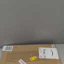 Wireless Keyboard and Mouse Combo, FullSized 2.4GHz Wireless Keyboard with Comfortable Palm Rest and Optical Wireless Mouse for Windows, Mac OS PC/Desktops/Computer/Laptops (Black)