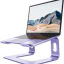 Nulaxy Ergonomic Aluminum Laptop Stand - Detachable Riser for 10-15.6' Laptops (Purple)