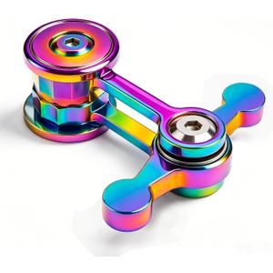 ATESSON Metal Fidget Spinner 3 Ways to Play with 2 Stainless Steel Bearing High-Speed Spinning for Stress Relief Anxiety ADHD Boredom Fidget Spinners Toy for Adults Kids