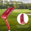 MAZEL Chipper Club Pitching Wedge for Men & Women, Save Stroke from Short Game,Right Hand (Wine Red, 45 Degree)