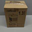 CEROELDA Small Trash Can with Lid-5L/1.3 Gal,Stainless Steel Outdoor Dog Poop Garbage Can-Farmhouse Retro Metal Waste Bin w/Step Pedal for Bathroom Bedroom Office-Soft Close-Black