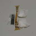 AIRSPO Slim Gold Band Compatible with Apple Watch 38mm 40mm 41mm 42mm 44mm 45mm 46mm Women Thin Metal Strap Dressy Jewelry Bracelet with Bling Diamond for iWatch Bands Series 11 10 9 8 7 6 5 4 3 SE