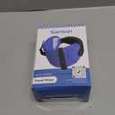 Travel Pillows for Airplanes, Airplane Pillow for Long Flight, Airplane Head Strap with Sleep Eye Mask, 360 Support Headrest for Car Trip, Travel Essentials Stop Bobblehead, Mottled Blue