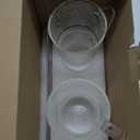 QWEZXO Handmade Glass Cup with Lids and Straws 20 oz Tumbler with Handle Ice Coffee Cup 2 Pack for Cold/ Hot Drinks