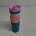 Stainless Steel Triple Layer Insulated Travel Tumbler with Spill Resistant Lid and Straw, BPA Free, 24 oz