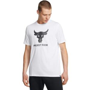 Under Armour Men's Project Rock Payoff Graphic Short Sleeve T Shirt (White, S)