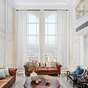 Extra Long Sheer Curtains 144 156 168 192 204 216 240 Inches Length - 2 Story Curtains for High Celling Living Room Long Window Wedding - White Grey Color (1 Panel,White, 52x144)