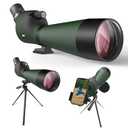 IBQ Spotting Scope, 20-60x85MM Spotting scopes for Target Shooting, Spotting scopes for Hunting, BAK4 High Definition Waterproof Spotter Scopes for Bird Watching,with Tripod