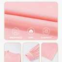 5 x Eytino Womens Plus Size Tops Long Sleeve Blouse Crewneck Pleated Knit Casual Loose Fit Shirts(1X-5X) (Pink)