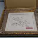 SoochART Gold Wood Framed Canvas Wall Art Vintage Decor,Neutral Minimalist Painting Prints,8"x10"Picture Frame for Living Room Bathroom Kitchen Bedroom