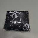 Winter Snowflakes Tablecloth with Elastic Edge, Round Table Cover Washable Reusable Christmas Table Cloths for Kitchen Dining Party, Small (Fits 40-44 in)