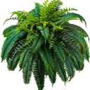 88 Leaves Fake Ferns, Large Artificial Boston Fern, Faux Fern Plants for Home, Office, Garden Indoor Outdoor Decoration(48 inch,1pack)