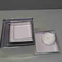 Cholemy 5 Pcs Square Nesting Boxes Decorative Gift Boxes with Lid and Ribbon Assorted Sizes Wrap for St. Patrick's Day, Carnival, Anniversary, Birthday, Bridal Shower Party Gifts(5 Color)