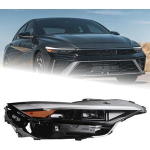RH USA Tpye LED Headlight Assembly Fit for 2024 2025 Hyundai Elantra Headlamp Right Passenger Side W/Module Double Lentille 92102AA740 92102-AA740