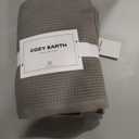 Cozy Earth Waffle Hand Towels - 60% Cotton 40% Viscose from Bamboo Hand Towels 20 x 30 Inches - Soft & Absorbent Terry, Reversible Mini Textured Waffle & Weave Pattern - 2 Pack (Charcoal)