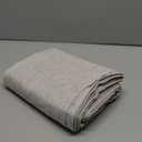 MIULEE Faux Linen Curtains 63 Inch Length 2 Panels Natural Semi Sheer Curtain with Back Tab Rod Pocket, Light Filtering Window Privacy Burlap Drapes for Living Room Bedroom 42W x 63L Linen