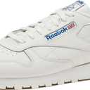 Reebok Men's Classic Leather Sneakers (6.5, Chalk/Vector Blue/Vector Red)