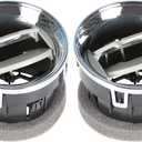 Dash Board Louvre Chrome AC Heat Air Vent Outlet Set (2PCS) Replacement for F150 2009-2014 9L3Z-19893-AA 9L3Z19893AA CL3Z-19893-EA