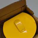 METOWARE Lunette Eye Lock Tow Drawbar Lock Heavy-Duty Steel Trailer Lock Fits All 2-1/2 to 3 Inch Lunette Eyes (Yellow)