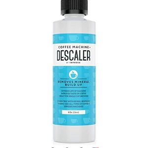 IMPRESA Descaler (2 Pack, 2 Uses Per Bottle) - Made in the USA - Universal Descaling Solution for Keurig, Nespresso, Delonghi and All Single Use Coffee and Espresso Machines