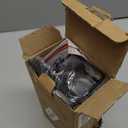 TAILI 4-in-1 Sink Caddy with Strong Suction Cup, Sponge Holder for Kitchen Sink Organizer, Removable, Rustproof, Stainless Steel Holder for Sponge, Brush, Scrubber, Scraper - Black (7.28" x 2.36")