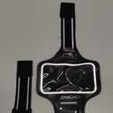 iPhone 16 15 Pro Armband, JEMACHE Gym Workouts Running Arm Band for iPhone 16/15/14/13/12 Pro (Black)