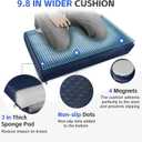 Garden Kneeler and Seat with Upgraded Wide & 3" Thick Kneeling Pad, Heavy Duty Garden Stool with 2 Large Tool Bags, Portable Bench for Weeding, Gardening Gifts for Women, Men, Seniors, Blue