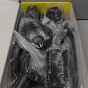 RENRANRING Pulley System, Weight Cable Pulley System for Home Gym,Cable Machine Attachment with 2 in 1 LAT Pull Down Bar,Tricep Rope,Long Strap,Exercise Handles for Biceps Curl, Forearm (Black)