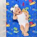 UOMNY Crib Sheet, Dinosaur Crib Sheets Baby Sheet for Standard Crib and Toddler Mattresses Nursery Bedding Sheet Crib Mattress Sheets for Boys and Girls 1 Pack Toddler Sheet